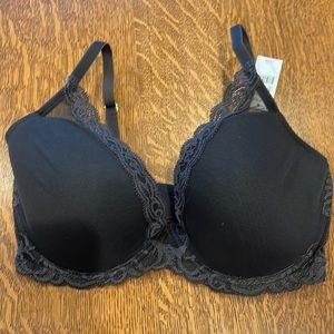 NWT Natori Charcoal Grey Lace Underwire Bra 36DD